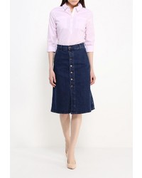 Женская розовая классическая рубашка от Sela