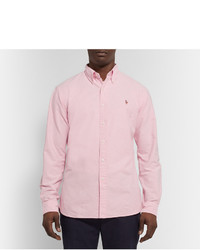 Мужская розовая классическая рубашка от Polo Ralph Lauren