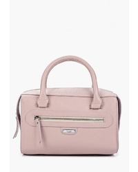 Розовая кожаная большая сумка от Alessandro Birutti