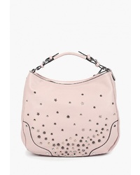 Розовая кожаная большая сумка от Baggini