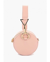 Розовая кожаная большая сумка от Baggini