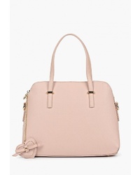 Розовая кожаная большая сумка от Baggini