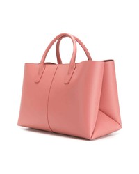 Розовая кожаная большая сумка от Mansur Gavriel