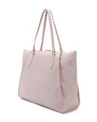 Розовая кожаная большая сумка от Liu Jo