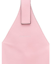 Розовая кожаная большая сумка от JW Anderson