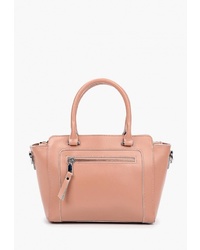 Розовая кожаная большая сумка от Labella Vita