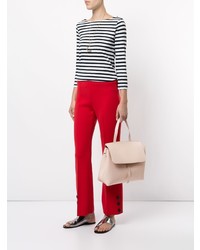 Розовая кожаная большая сумка от Mansur Gavriel