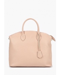 Розовая кожаная большая сумка от LAMANIA