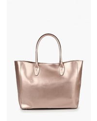 Розовая кожаная большая сумка от LAMANIA