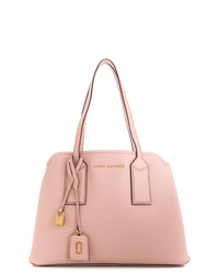 Розовая кожаная большая сумка от Marc Jacobs