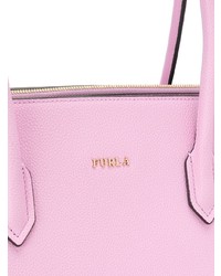 Розовая кожаная большая сумка от Furla