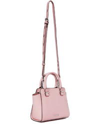 Розовая кожаная большая сумка от Rebecca Minkoff