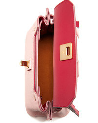 Розовая кожаная большая сумка от MCM