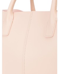 Розовая кожаная большая сумка от Mansur Gavriel