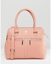 Розовая кожаная большая сумка от Modalu