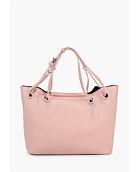 Розовая кожаная большая сумка от Ors Oro