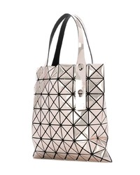 Розовая кожаная большая сумка от Bao Bao Issey Miyake