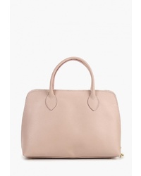 Розовая кожаная большая сумка от Roberta Rossi