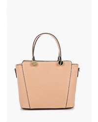 Розовая кожаная большая сумка от Roberto Buono