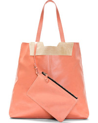 Розовая кожаная большая сумка от Proenza Schouler