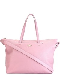 Розовая кожаная большая сумка от Salvatore Ferragamo
