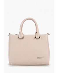 Розовая кожаная большая сумка от Savio