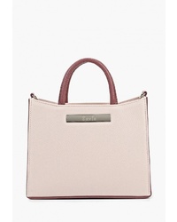 Розовая кожаная большая сумка от Savio