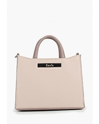 Розовая кожаная большая сумка от Savio