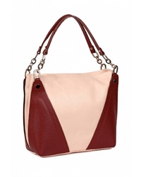 Розовая кожаная большая сумка от Sefaro Exotic