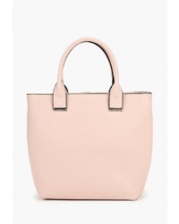 Розовая кожаная большая сумка от Vitacci