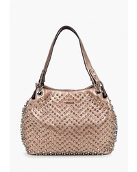 Розовая кожаная большая сумка от Vitacci