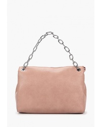 Розовая кожаная большая сумка от Vitacci