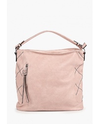 Розовая кожаная большая сумка от Vivian Royal