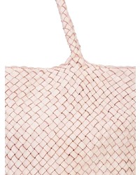 Розовая кожаная большая сумка от Officine Creative