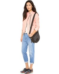 Женская розовая кожаная куртка от Marc by Marc Jacobs