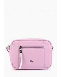 Розовая кожаная поясная сумка от Franchesco Mariscotti