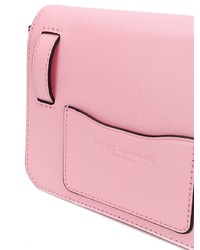Розовая кожаная поясная сумка от Marc Jacobs