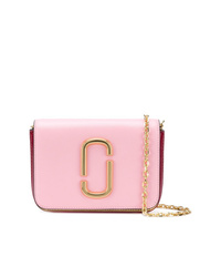 Розовая кожаная поясная сумка от Marc Jacobs