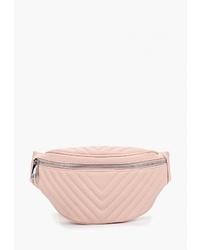 Розовая кожаная поясная сумка от Ventoro