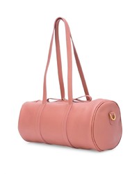 Женская розовая кожаная спортивная сумка от Mansur Gavriel