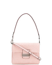 Розовая кожаная стеганая сумка через плечо от Etro