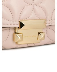 Розовая кожаная стеганая сумка через плечо от MICHAEL Michael Kors