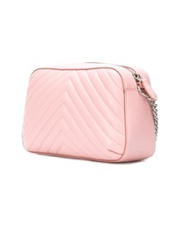 Розовая кожаная стеганая сумка через плечо от Stella McCartney