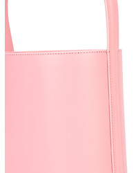 Розовая кожаная сумка-мешок от Staud