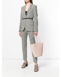 Розовая кожаная сумка-мешок от Alexander McQueen