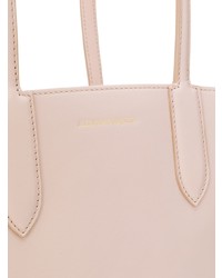 Розовая кожаная сумка-мешок от Alexander McQueen