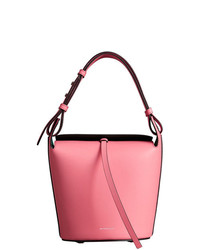Розовая кожаная сумка-мешок от Burberry