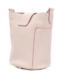 Розовая кожаная сумка-мешок от Tod's