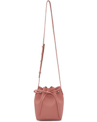 Розовая кожаная сумка-мешок от Mansur Gavriel