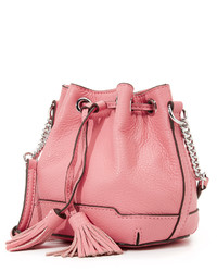 Розовая кожаная сумка-мешок от Rebecca Minkoff